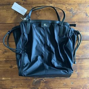 Burberry Black Nylon Tote - New with Tags